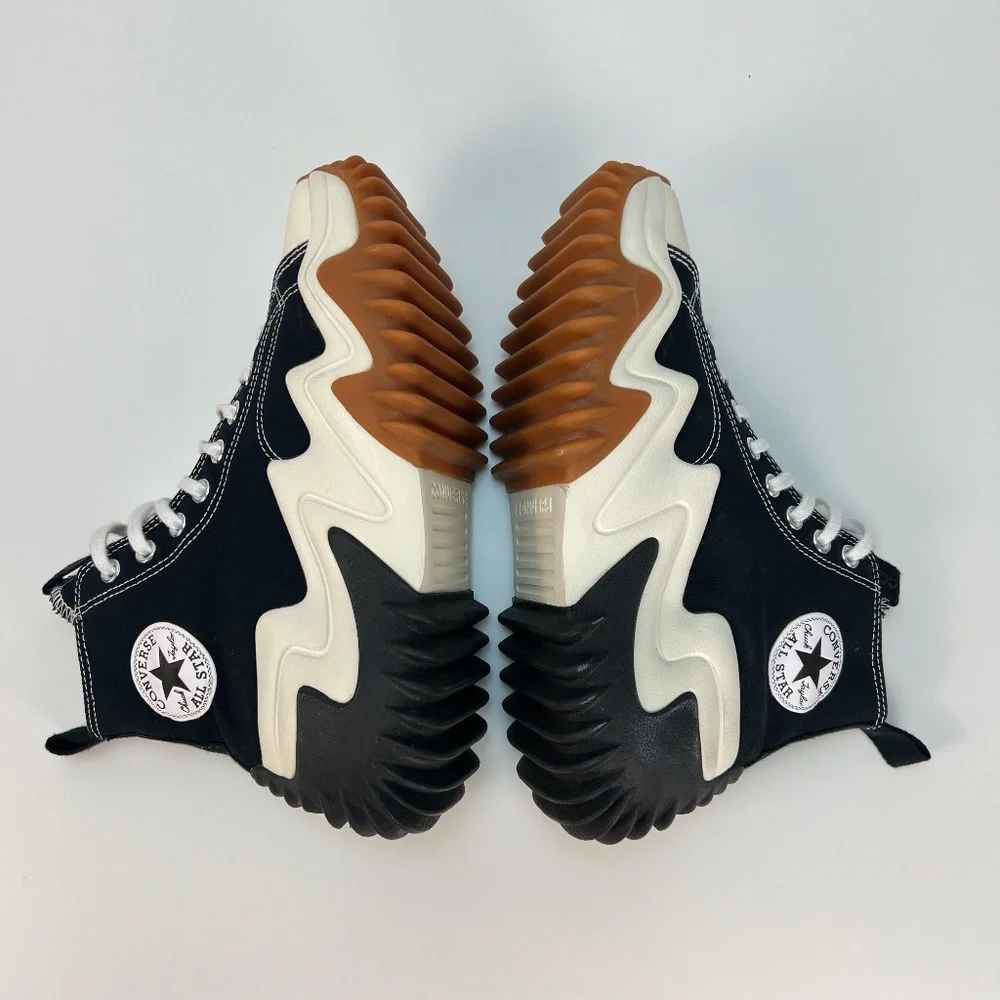 Converse Black and White Platform Sneakers - Picture 12 of 15